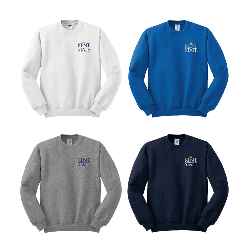 Kent State University Crewneck Sweatshirt Embroidered with Choice of Logo