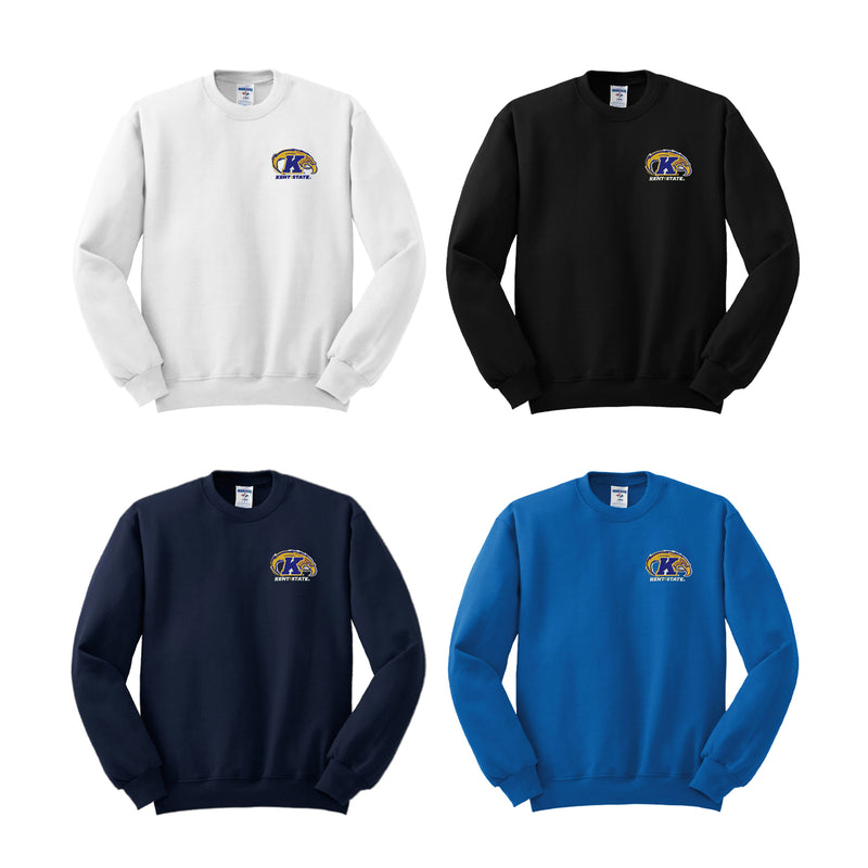 Kent State University Crewneck Sweatshirt Embroidered with Choice of Logo