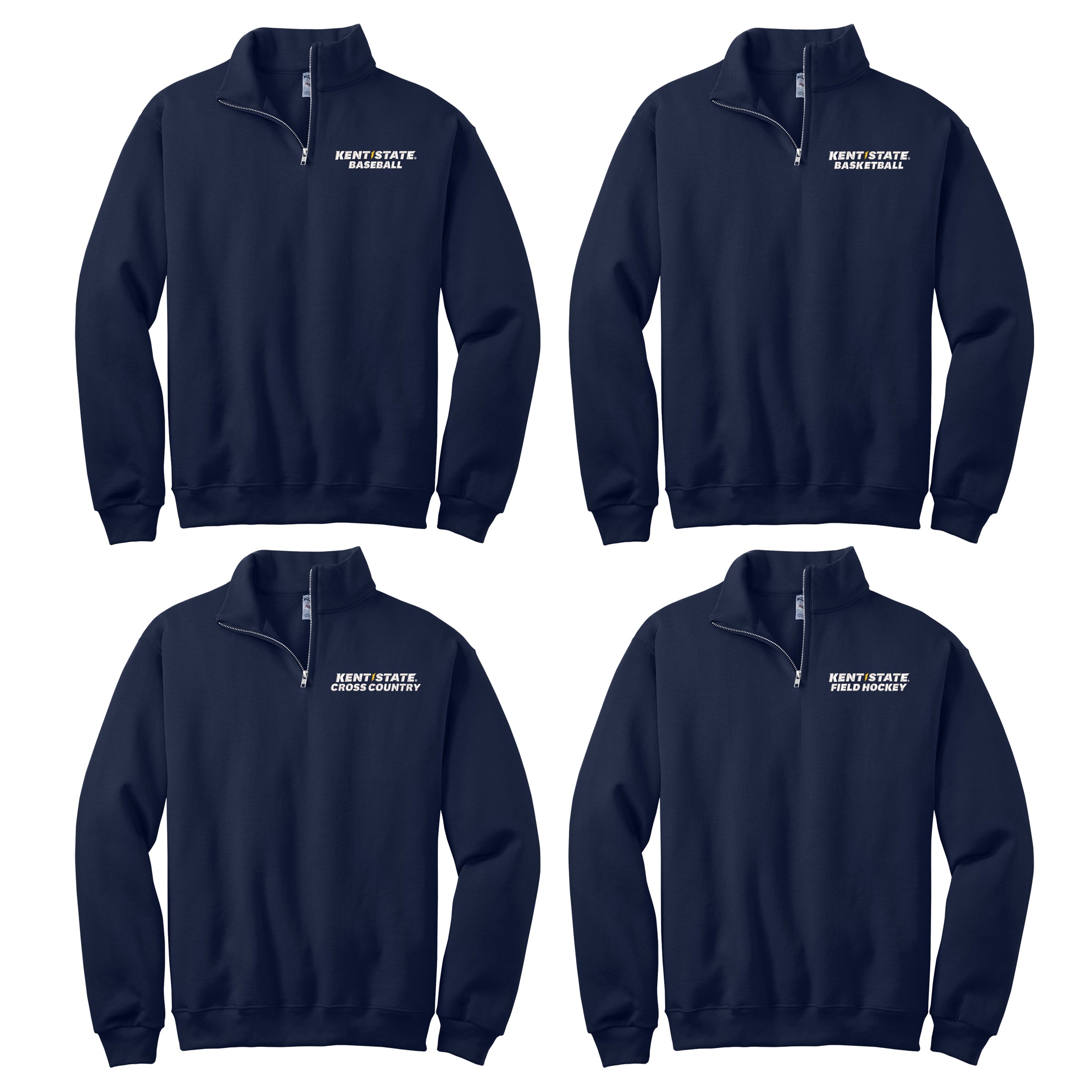 Kent State Sports Team Quarter Zip Sweatshirt - Choice of Sport