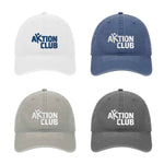 Kiwanis Beach Washed Baseball Hat - Embroidered AKTION CLUB