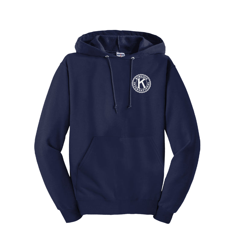 Kiwanis Embroidered Hooded Sweatshirt - Embroidered Kiwanis Seal