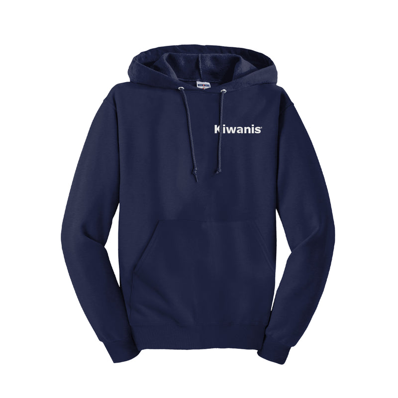 Embroidered Hooded Sweatshirt - Embroidered KIWANIS