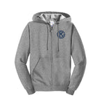 Kiwanis Full Zip Hoodie - Embroidered Kiwanis Seal