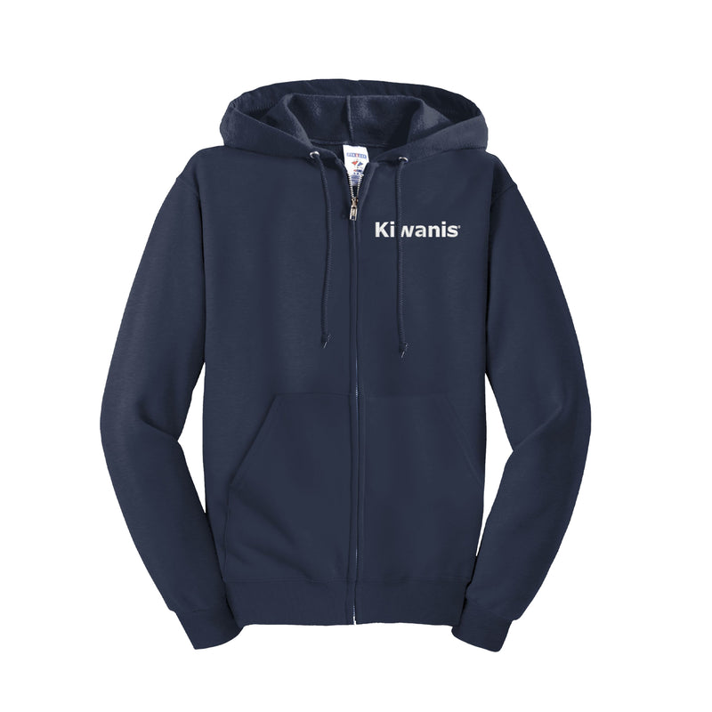 Kiwanis Full Zip Hoodie - Embroidered Kiwanis