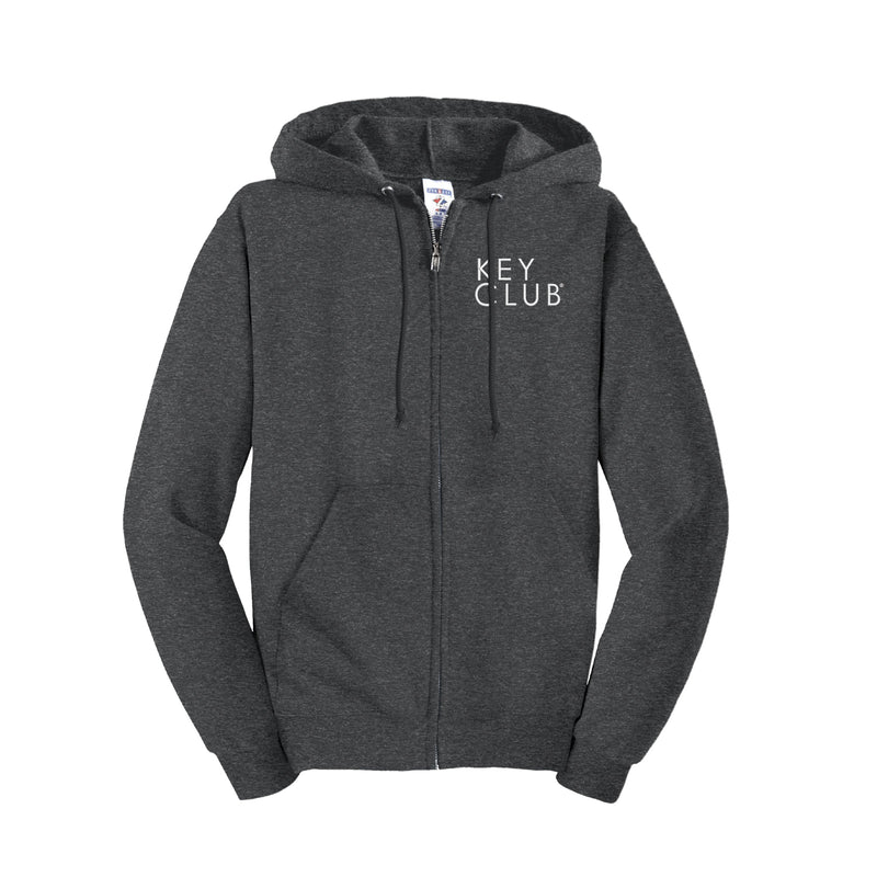 Kiwanis Full Zip Hoodie - Embroidered Key Club