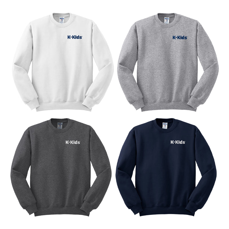 Kiwanis Crewneck Sweatshirt - Embroidered Kiwanis K-KIDS