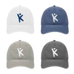 Kiwanis Beach Washed Baseball Hat - Embroidered K