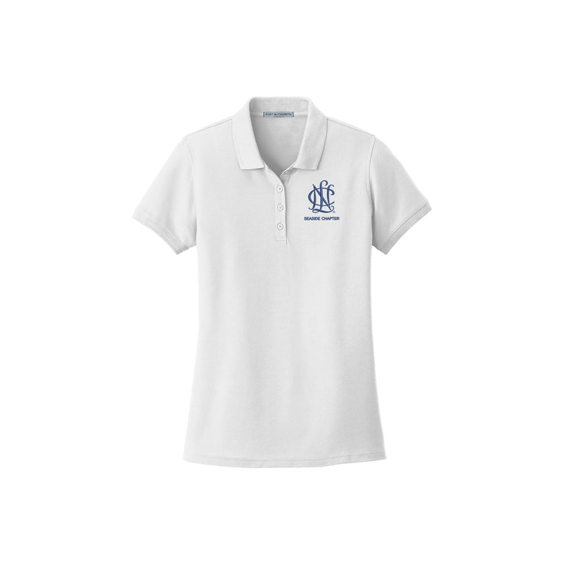 National Charity League Ladies Cotton Pique Polo - NCL Seaside Chapter