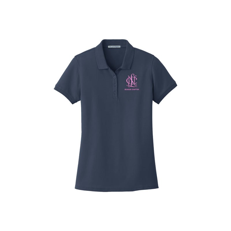 National Charity League Ladies Cotton Pique Polo - NCL Seaside Chapter