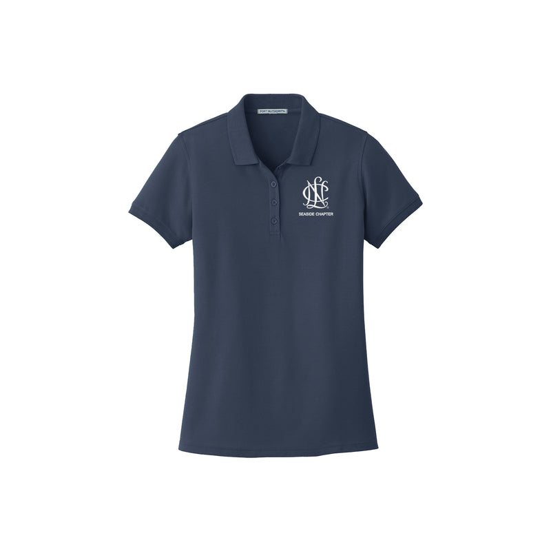 National Charity League Ladies Cotton Pique Polo - NCL Seaside Chapter