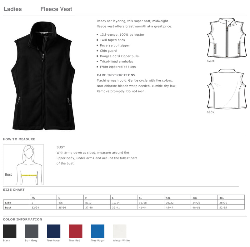 Daughters of the Republic of Texas - Ladies Fleece Vest