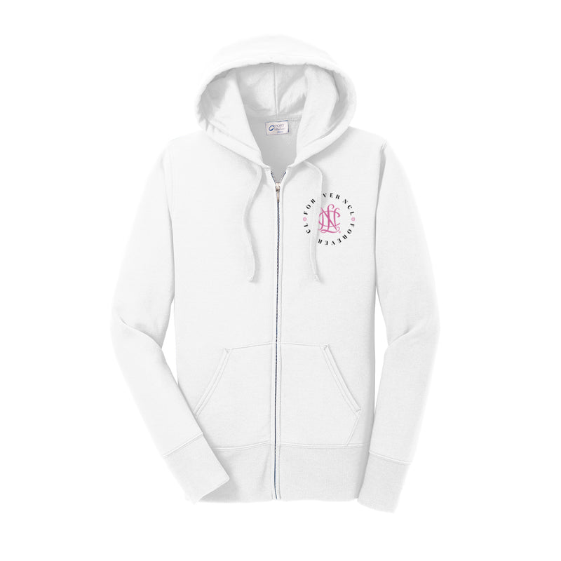National Charity League of Folsom Full Zip Hooded Sweatshirt - Ladies NCL Forever Circle Logo