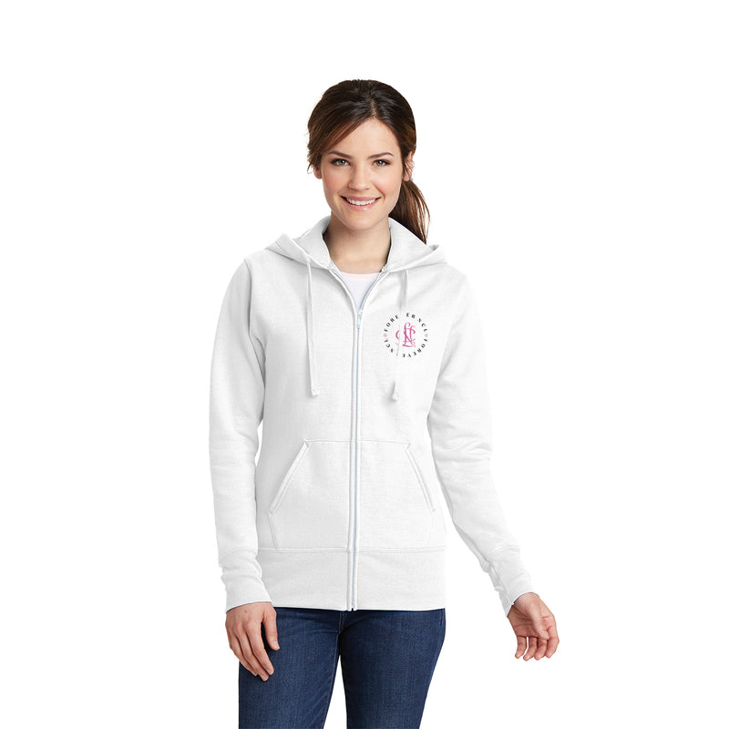 National Charity League of Folsom Full Zip Hooded Sweatshirt - Ladies NCL Forever Circle Logo