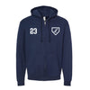 Loyola Baseball Full Zip Hooded Sweatshirt with Player's Number