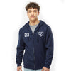 Loyola Baseball Full Zip Hooded Sweatshirt with Player's Number