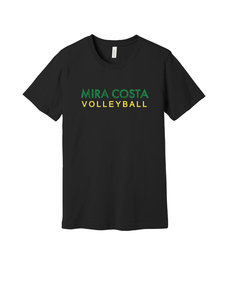 Mira Costa High School Volleyball Glitter T-Shirt