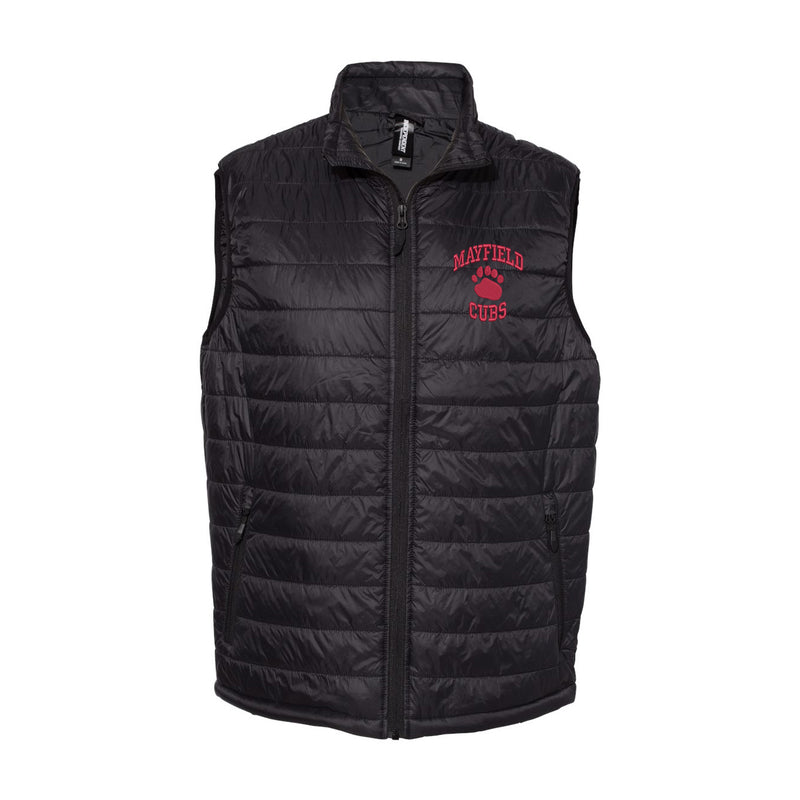 Mayfield Senior Puffer Vest Embroidered with Mayfield Cubs - MEN