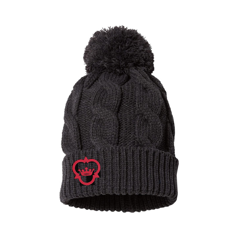 Mayfield Senior School Twist Cuffed Pom Beanie
