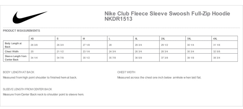 University of Tampa Nike Club Fleece Sleeve Swoosh Full-Zip Hoodie