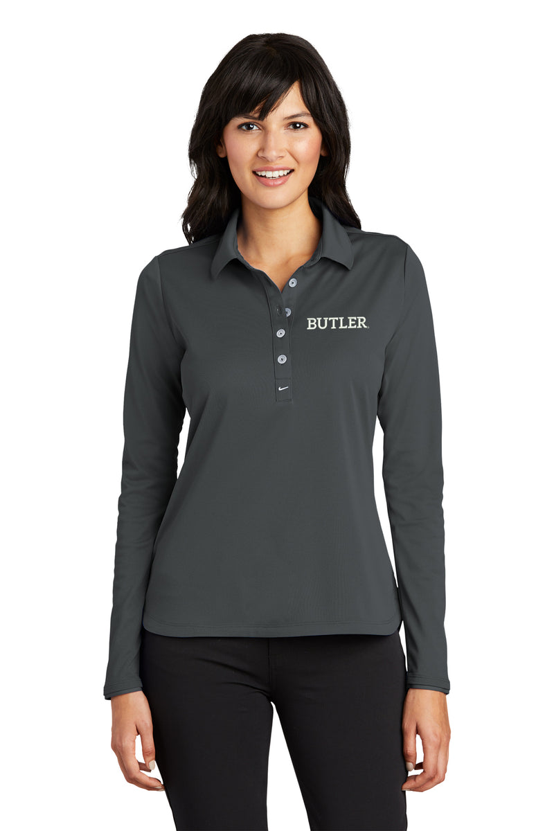 Butler University Nike Ladies Long Sleeve Dri-FIT Stretch Tech Polo