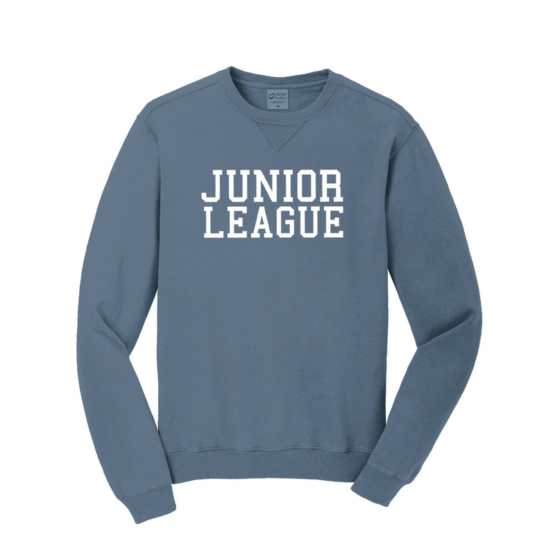 Junior League Washed Dyed Crewneck Sweatshirt - Varsity - FINAL SALE