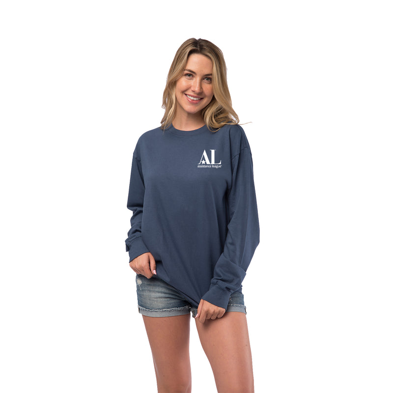 Assistance League Beach Wash Long Sleeve Tee - Left Chest Design