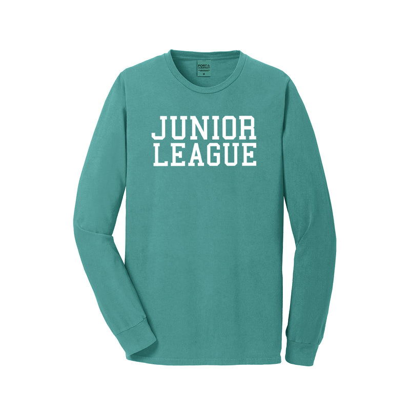 Junior League Beach Wash Garment Dyed Long Sleeve Tee - FINAL SALE
