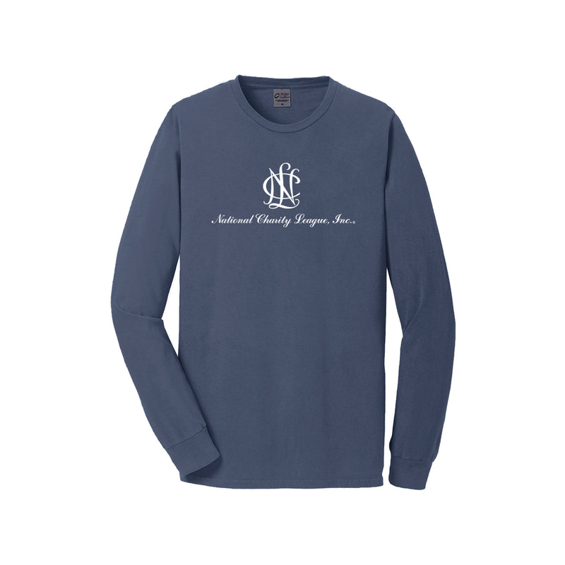 National Charity League Beach Wash Long Sleeve Tee - NCL Logo