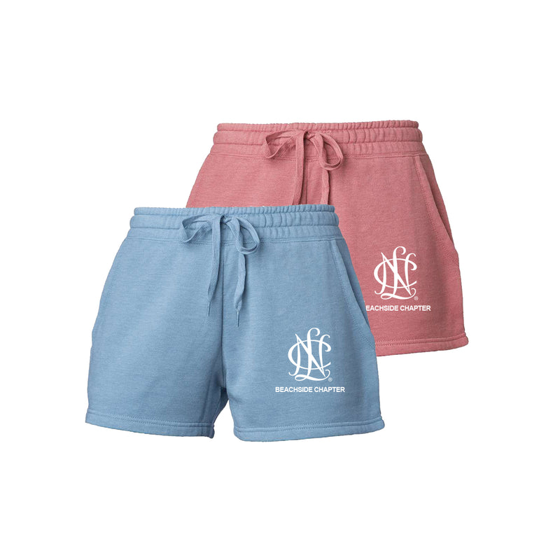 National Charity League Beach Washed Fleece Shorts - NCL Beachside