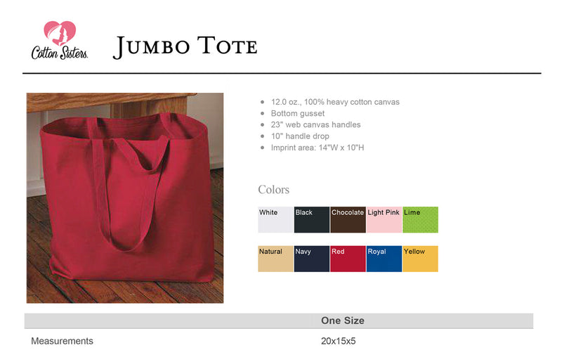 NCL Laguna Chapter - Canvas Jumbo Tote