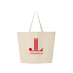 Junior League of Minneapolis Lightweight Canvas Jumbo Tote - JL Icon Minneapolis
