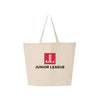 Junior League Lightweight Canvas Jumbo Tote - Logo Bag