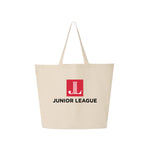 Junior League Lightweight Canvas Jumbo Tote - Logo Bag