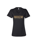 Team Rockstar Ladies V-Neck T-Shirt - ROCKSTAR VOLLEYBALL