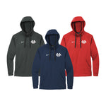 Samford University Nike Therma-FIT Hooded Fleece Pullover - Embroidered Choice of Logo