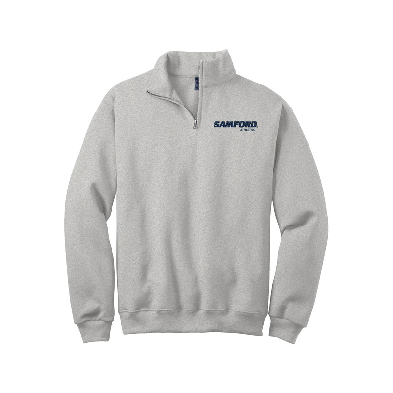 Samford Sport Specific Quarter Zip Sweatshirt - Choice of Sport - Ash Grey