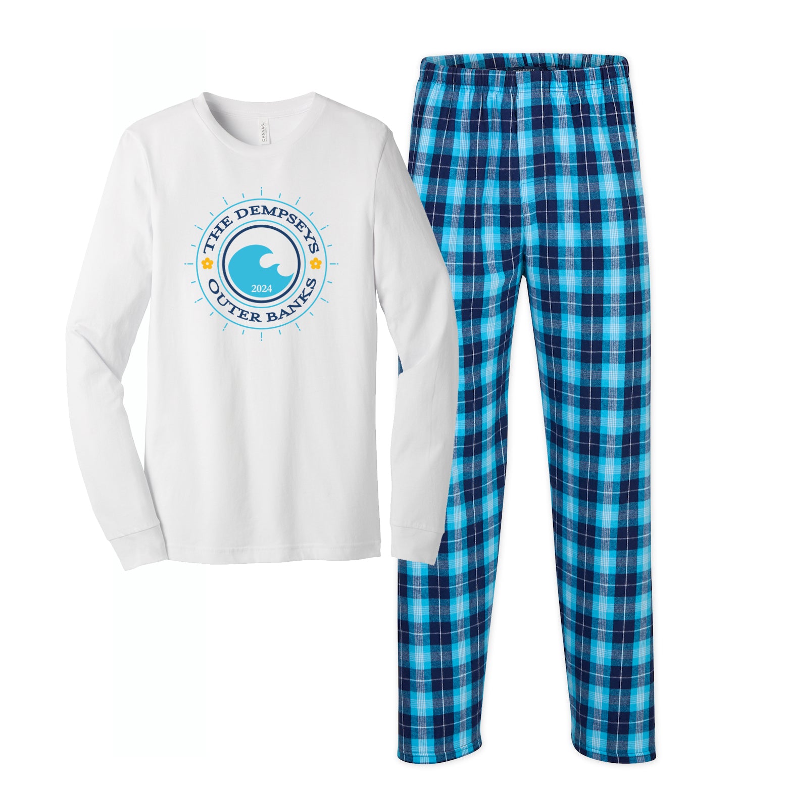 Personalized Family Vacation Pajamas - Summer Waves – Cotton Sisters