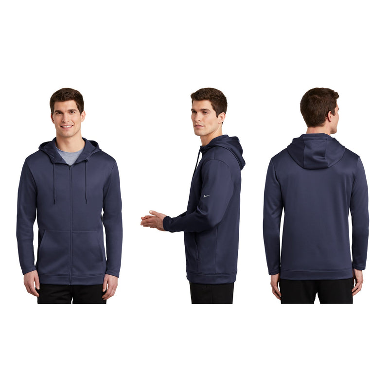 Samford University Nike Therma-FIT Full Zip Fleece Hoodie