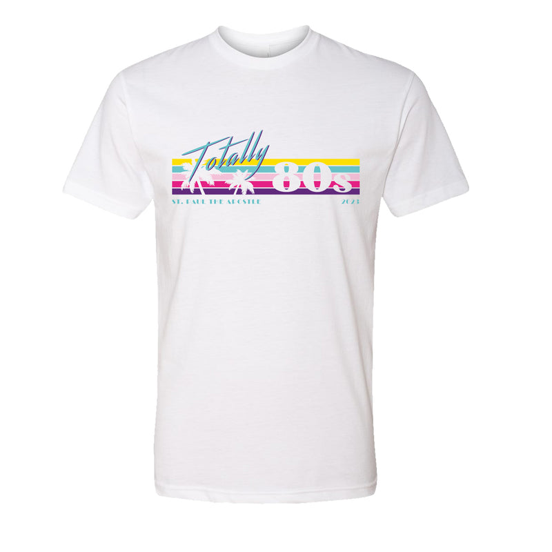 St. Paul the Apostle Totally 80's - Striped T-Shirt - WHITE