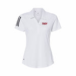 Troy University Adidas Women's Floating 3-Stripes Polo - Choice of Logo