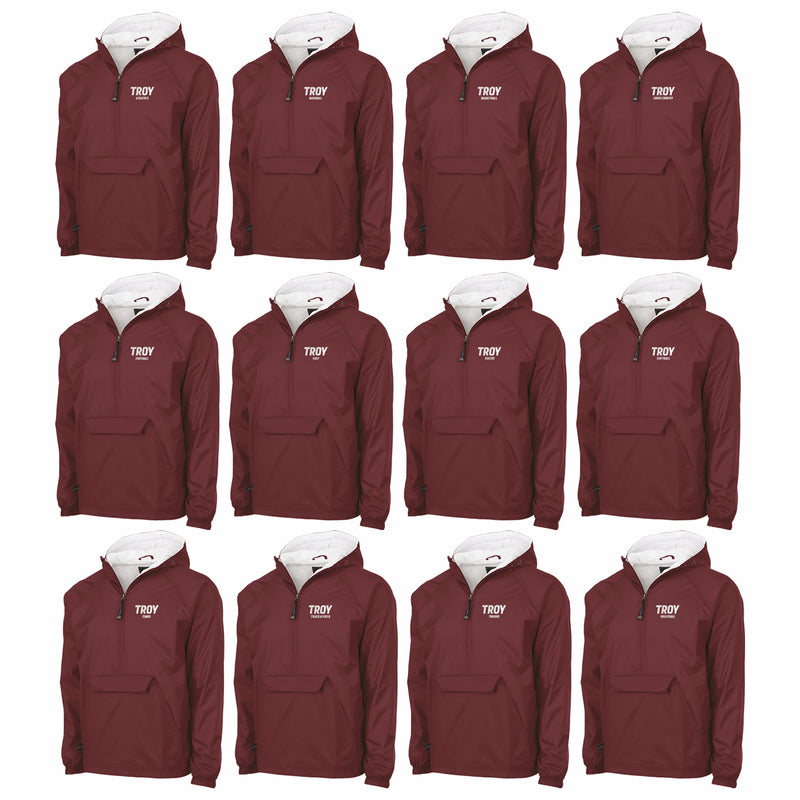 Troy Athletics Lined Windbreaker - Choice of Sport - Cardinal