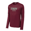Troy University Sports Performance Long Sleeve T-Shirt - Choice of Sport - Cardinal