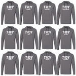 Troy Sports Adidas Lightweight Hooded Sweatshirt - Choice of Sport - Grey