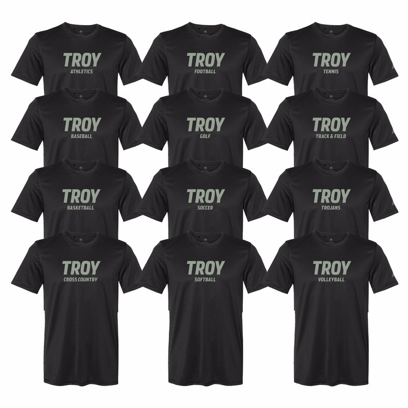 Troy Sport Specific Adidas Sport Tshirt - Choice of Sport - Black