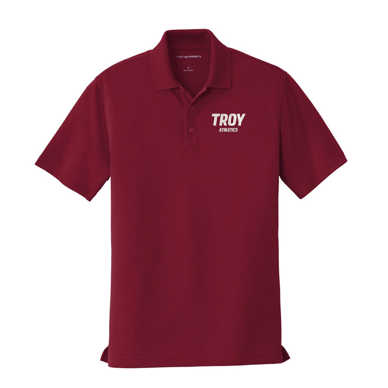 Troy University Sport Specific Performance Polo - Burgundy