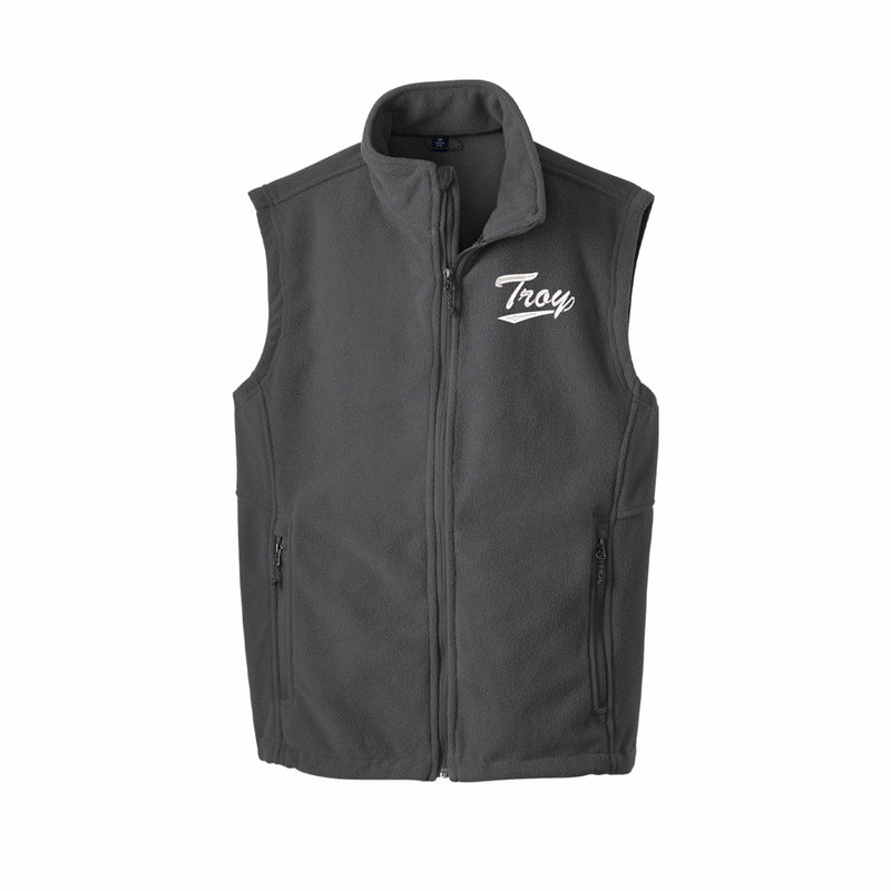 Troy University Fleece Vest - Iron Grey
