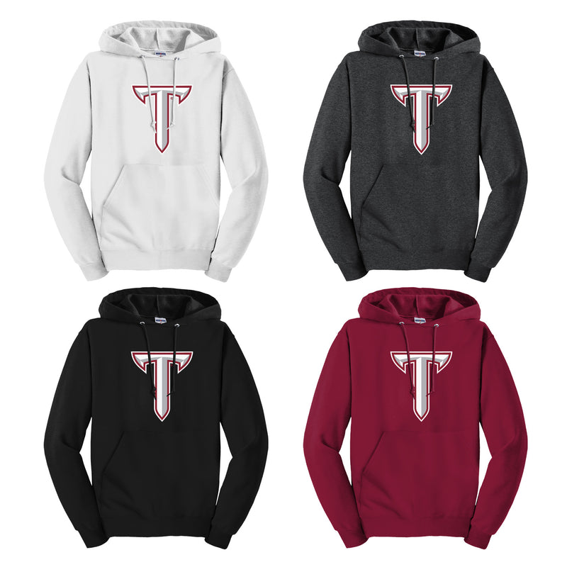 Troy University Hooded Pullover Sweatshirt - Choice of Logo