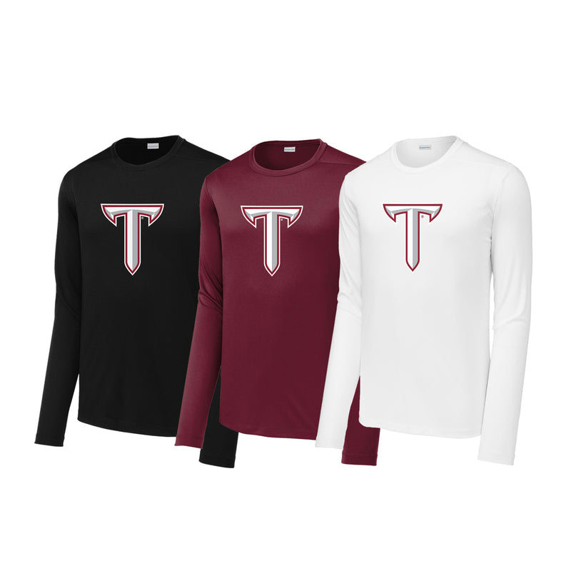 Troy University Power T Long Sleeve Performance Tee