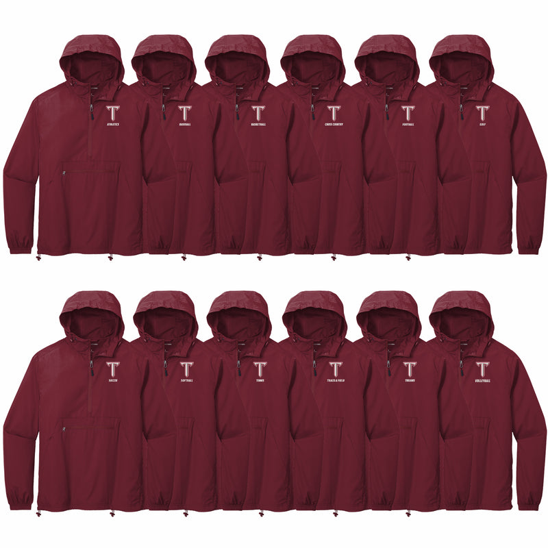 Troy Sport Specific Power T Windbreaker - Choice of Sport - Maroon