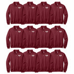 Troy Sport Specific Quarter Zip Sweatshirt - Choice of Sport - Maroon